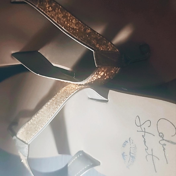 NEVER WORN platform + glitter + colin stuart sandals - Picture 3 of 5